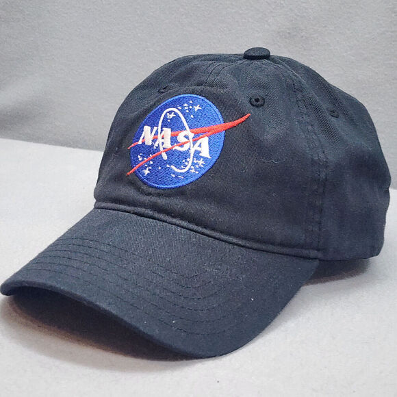 DALIX NASA Hat Baseball Cap Cotton Embroidered Meatball Worm Design - Picture 1 of 6
